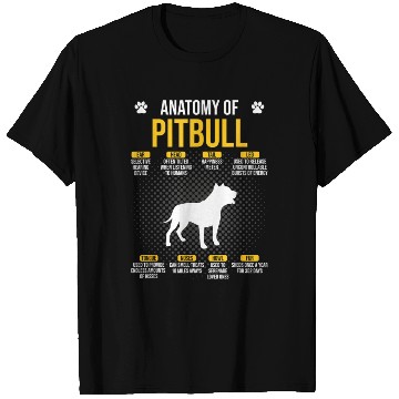 Discover Anatomy Of Pitbull Dog Lover T Shirts