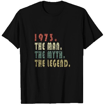 Discover 50th birthday man original vintage 1973 T Shirts