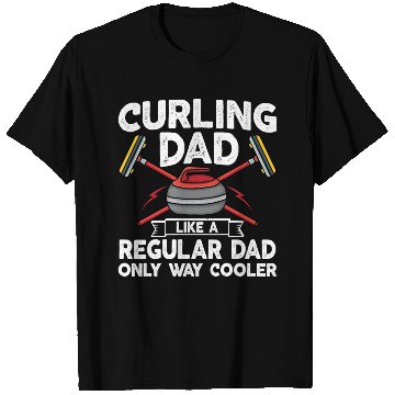 Discover Curling Dad Like A Regular Dad But Cooler Retro T Shirts