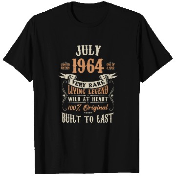 Discover July 1964 Birthday Surprise T Shirts