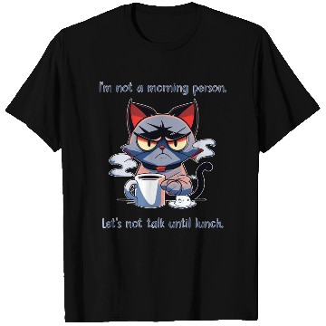 Discover Grumpy cat morning person T Shirts