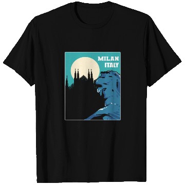 Discover Milan Italy Tourist Gift T Shirts