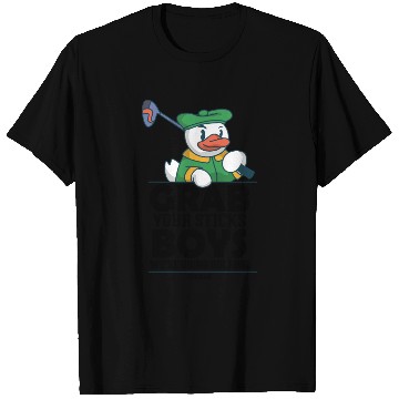 Discover Duck plays golf T Shirts