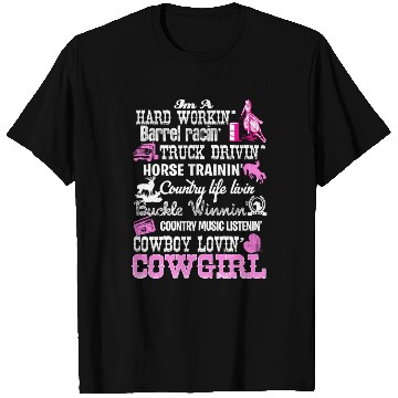 Discover Barrel Racing Cowgirl T Shirts