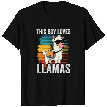 Discover This Boy Loves Llamas Animal Llama Cute Sayings T Shirts