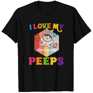 Discover Funny I Love My Kindergarten Peeps teacher T Shirts