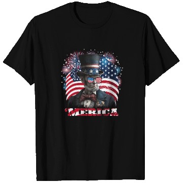 Discover Merica Lincoln Independence Day Party 4th July T Shirts
