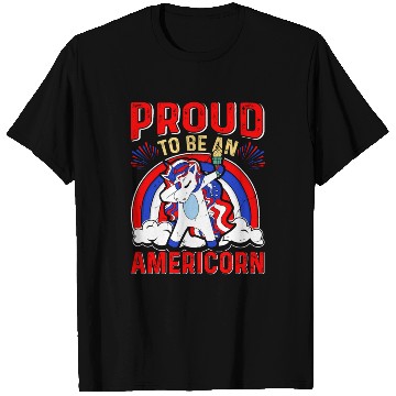 Discover Proud to be an Americorn Unicorn Independence Day T Shirts