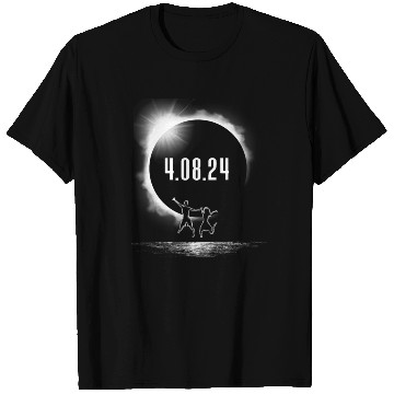 Discover Total Solar Eclipse Kids Silhouette 4.08.24girls e T Shirts