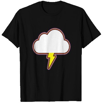 Discover Thunder Cloud Lightning Raining Storm T Shirts