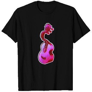 Discover Psychedelic Pink Acoustic Guitar T Shirts