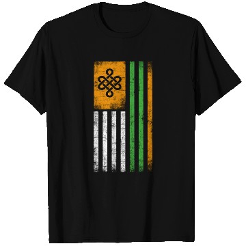 Discover Irish American Flag Irish Roots Design T Shirts
