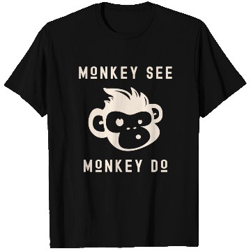 Discover Monkey See Monkey Do Adorable Primate Chimp T Shirts