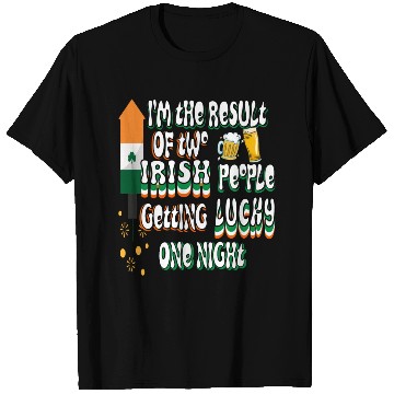 Discover Two Irish People Getting Lucky T Shirts