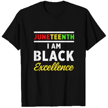 Discover Juneteenth Excellence Black African American Flag T Shirts