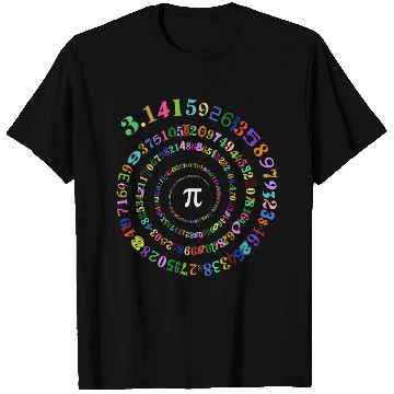 Discover Funny Pi Day Spiral Pi Math T Shirts
