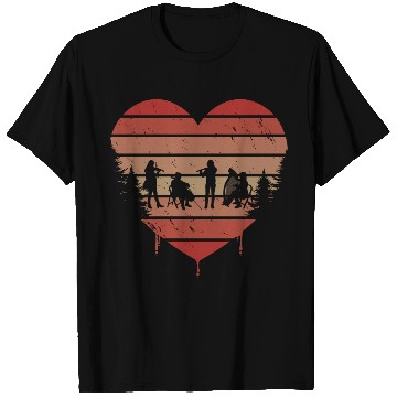 Discover Cute Red Vintage Heart Orchestra Valentine Day T Shirts