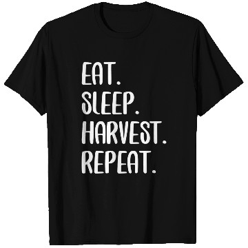 Discover Eat Sleep Harvest Rebeat T Shirts
