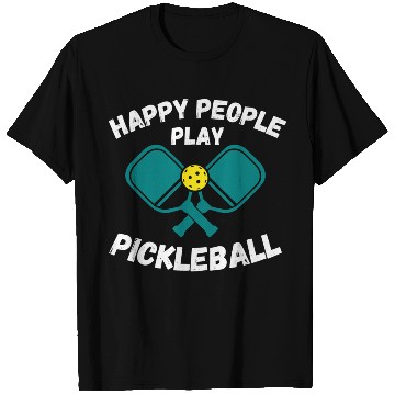 Discover Happy People Play Pickleball For Pickleball Lovers T Shirts