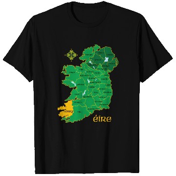 Discover Kerry Ireland County Irish Travel T Shirts