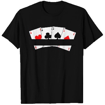 Discover Aces four cards T Shirts