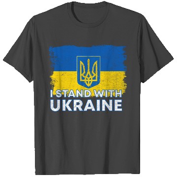 Discover I Stand With Ukraine Flag Ukrainian Flag Ukraine T Shirts