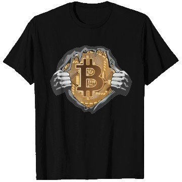 Discover Bitcoin Coin-Crypto Super Hero T Shirts