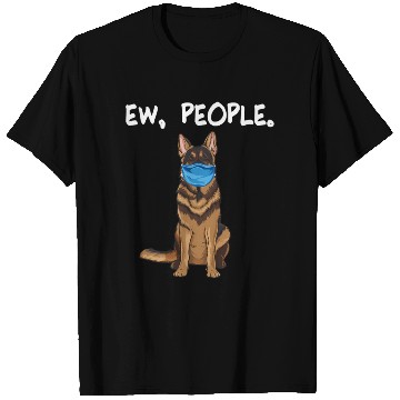Discover German Shepherd Ew People Dog Wearing Face T Shirts