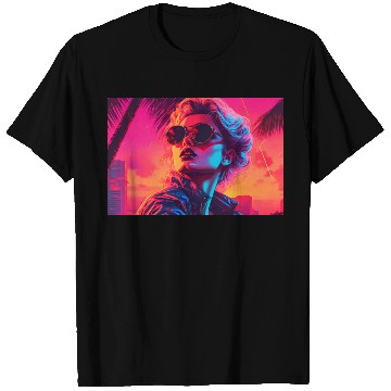 Discover Synthwave Sunset Vibes with sunglasses T Shirts