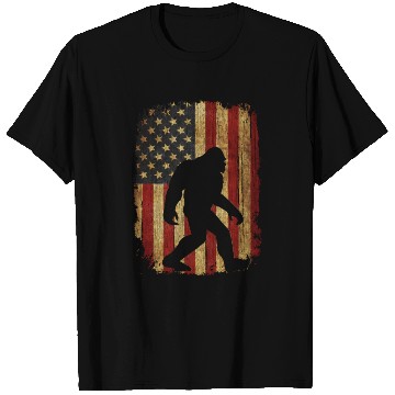 Discover Us Flag Bigfoot Hide And Seek Champion Bigfoot T Shirts