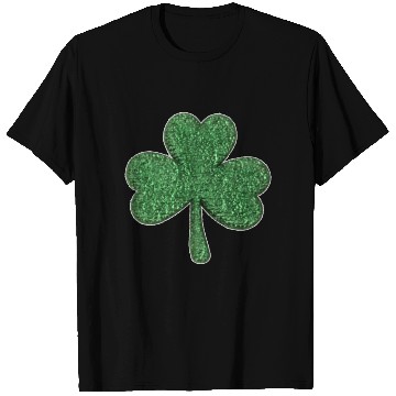 Discover St Patrick'S Day Green Glitter-Clover Shamrock T Shirts
