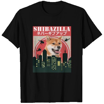 Discover Dog Shiba Inu Shibazilla Movie T Shirts