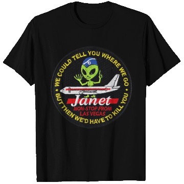 Discover Area 51 Janet Flight T Shirts