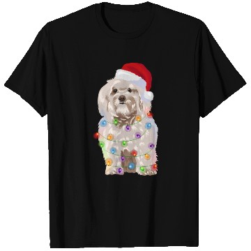 Discover Havanese Lights Dog Santa T Shirts