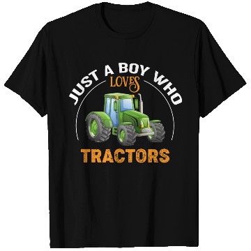 Discover Just a Boy who Loves Tractors T Shirts