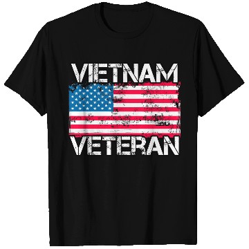 Discover Vietnam Veteran Us Flag Military Vet T Shirts