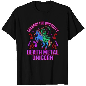 Discover Goth Rock Satan Unicorn Festivals Death Metal T Shirts