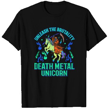 Discover Goth Rock Satan Unicorn Festivals Death Metal T Shirts