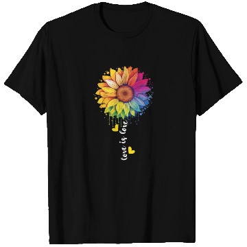 Discover Rainbow Sunflower LGBT Group Pride Transgender Pun T Shirts