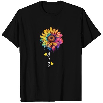 Discover Rainbow Sunflower Lover LGBT Lesbian Gay Group Pun T Shirts