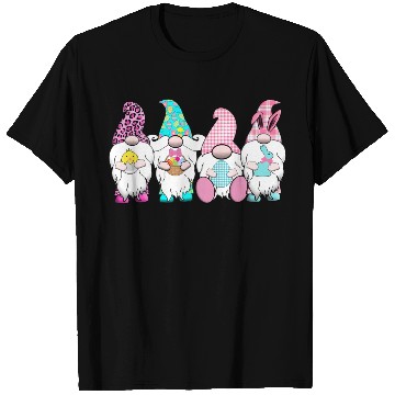 Discover 4 Easter Gnomes Pastel Spring Bunny Ears Gingham R T Shirts