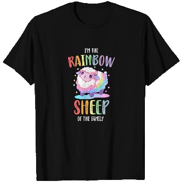 Discover Rainbow Sheep LGBTQ Transgender Pride Community T Shirts
