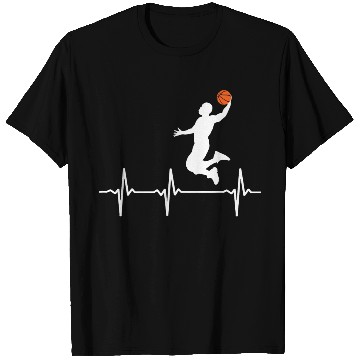 Discover Basketball Heartbeat Basketball Lover T Shirts