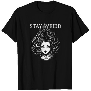 Discover Stay Weird - Moonchild Girl T Shirts