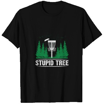 Discover Funny Disc Golf Stupid Tree Art Frisbee T Shirts
