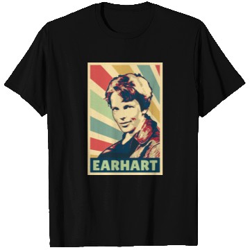 Discover Amelia Earhart Vintage Colors T Shirts