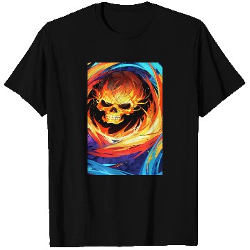 Discover Flaming Skull and Wild Colors T Shirts