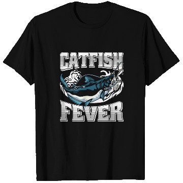 Discover Noodling Flathead Fishing Catfish Angler T Shirts