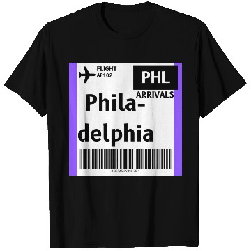 Discover airplane ticket philadelphia T Shirts