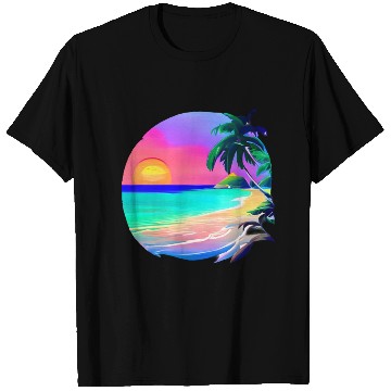 Discover Vintage Caribbean Beach Serenity T Shirts